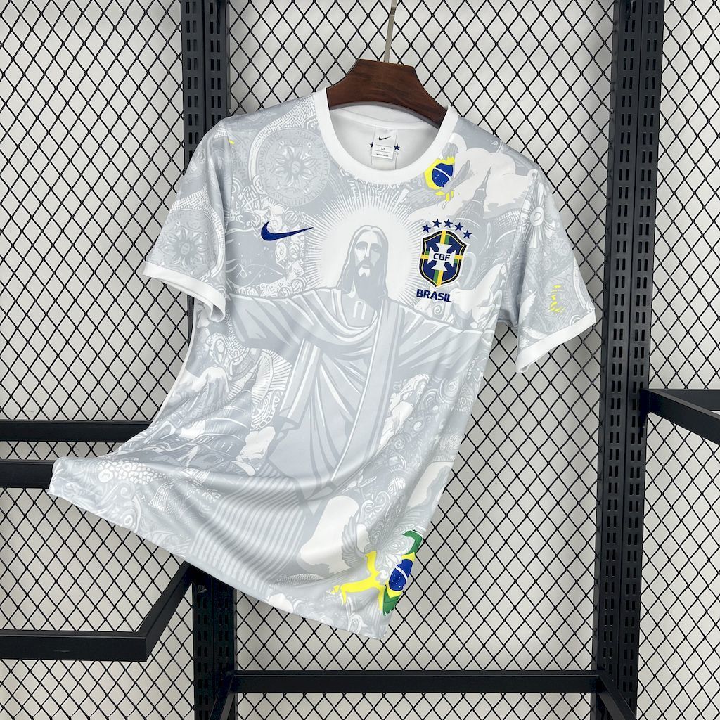 Brésil Maillot concept Christ blanc 2024/25