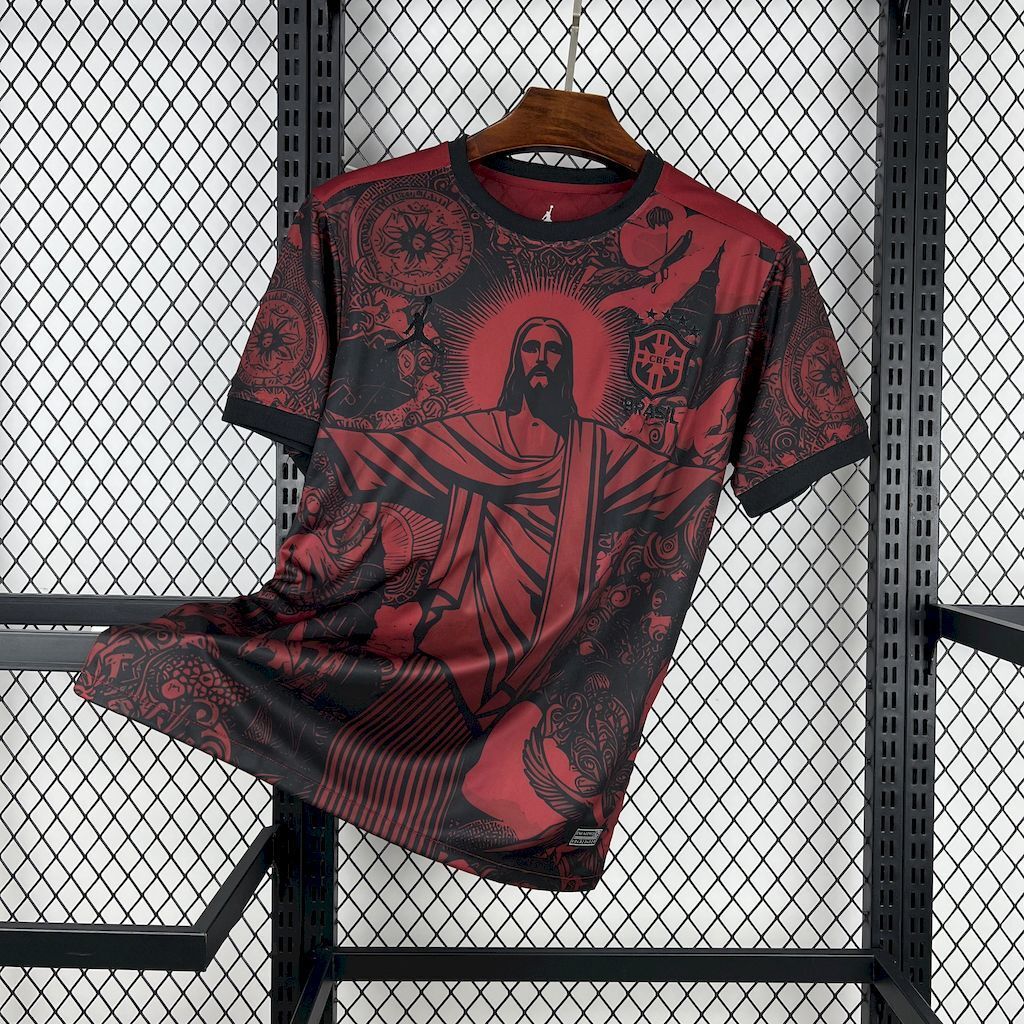 Brésil Maillot concept Christ rouge 2025/26